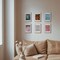 8x12 Picture Frame with Mat for Wall Frames 6x8, Set of 2 Solid Wood Veneer Finish Natural Photo Frame 8 by 12 Poster Frame for Gallery Art Prints Home Decor